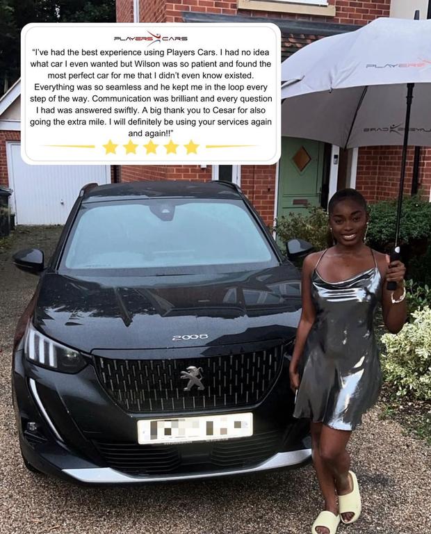 Customer collecting their new car from Players Cars