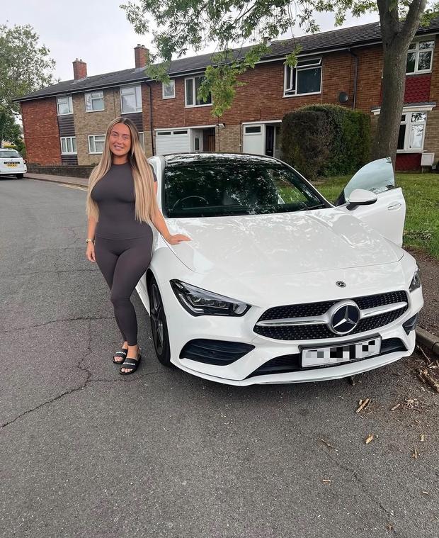 Customer collecting their new car from Players Cars
