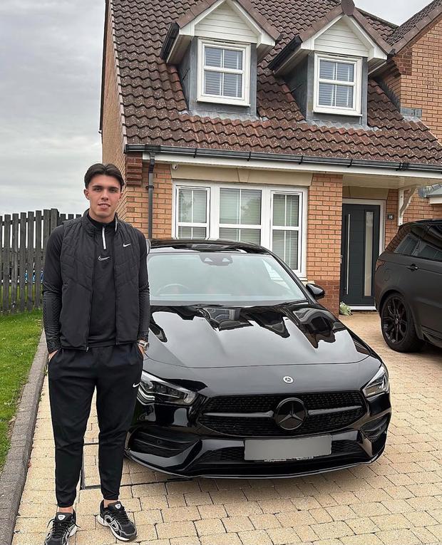 Customer collecting their new car from Players Cars
