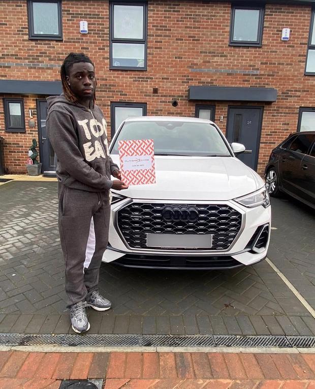 Customer collecting their new car from Players Cars