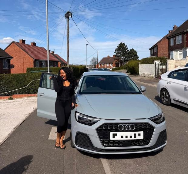 Customer collecting their new car from Players Cars