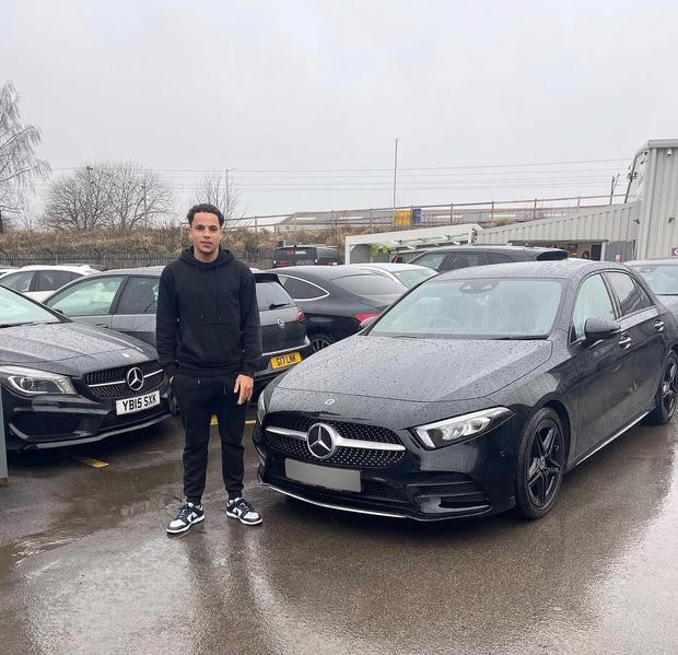 Customer collecting their new car from Players Cars